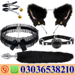 6Pcs Set Fox Tail Butt Plugs