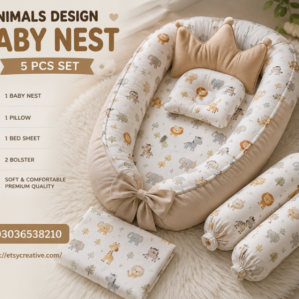 Animals Design Baby Nest – 5 PCS Price In Pakistan (03036538210)