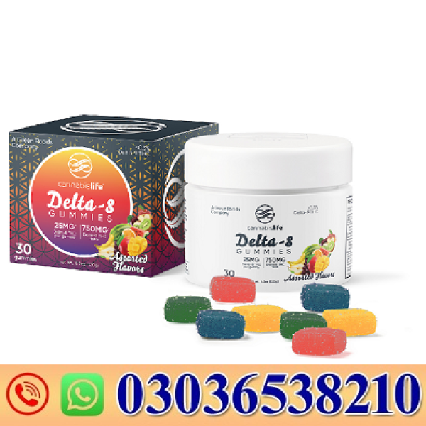 Assorted Flavors Delta-8 Gummies – (30ct) 750mg In Pakistan