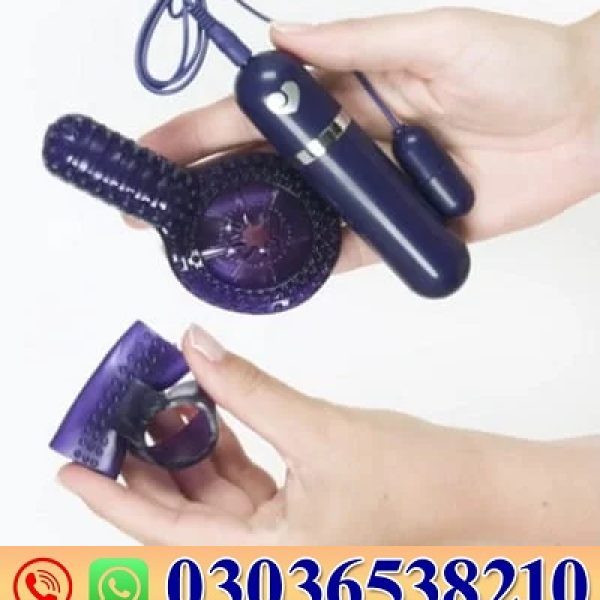 Bedtime Bullet 10 Function Vibrating Cock Ring Set In Pakistan