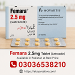 Femara 2.5mg Tablet (Letrozole) in Pakistan (03036538210)