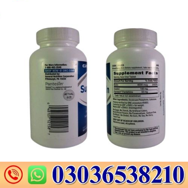 GNC Super Biotin 6000 mcg Capsules Price In Pakistan