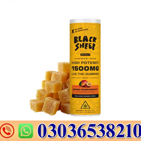 Live THC Gummy: Mango Passionfruit (Sativa), 30ct In Pakistan