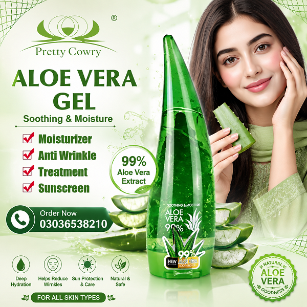 Pretty Cowry Aloe Vera Soothing Gel - 120ml In Pakistan (03036538210)