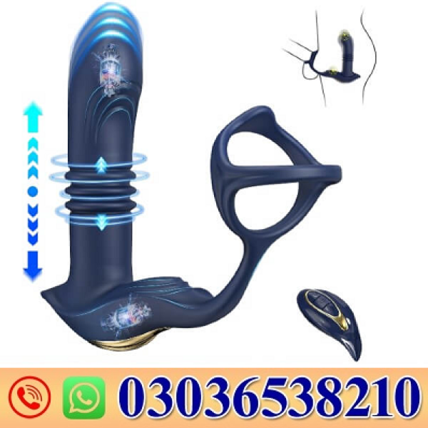 Prostate Massager With Double Cock Rings
