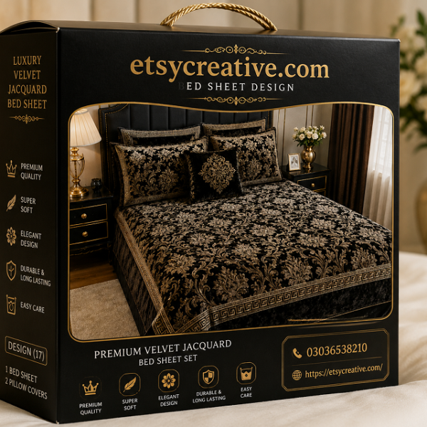 Velvet Jacquard Bed Sheet Design (17) Price In Pakistan (03036538210)